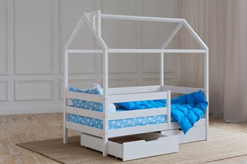 Детская кровать Домик с ящиками, цвет белый в Кемерово - предосмотр 2
