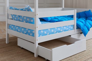 Детская кровать Домик с ящиками, цвет белый в Кемерово - предосмотр 3