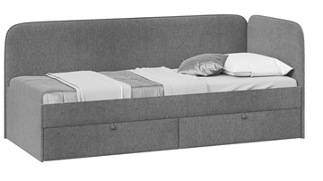 Кровать подростковая Молли тип 1 (80), Микровелюр Scandi Graphite 22 в Кемерово - предосмотр