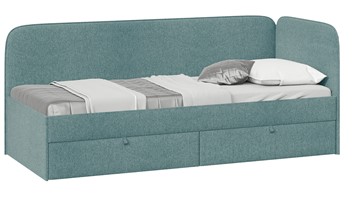 Подростковая кровать Молли тип 1 (80), Микровелюр Scandi Indigo 11 в Кемерово