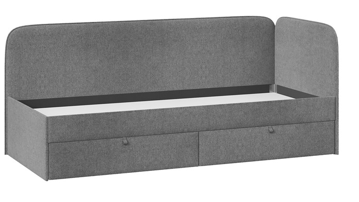 Подростковая кровать Молли тип 1 (90), Микровелюр Scandi Graphite 22 в Кемерово - изображение 2