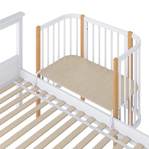 Приставная кровать POLINI Kids Simple 105 Белый / Бук в Кемерово - предосмотр 3