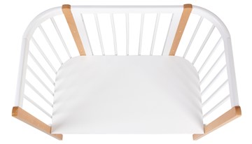 Кроватка детская приставная POLINI Kids Simple 120 Белый / Бук в Кемерово - предосмотр 4