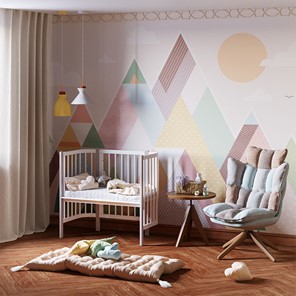 Детская кровать POLINI Kids Simple 120 Белый / Серый в Кемерово - предосмотр 7