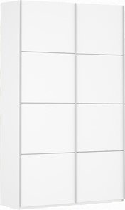 Шкаф 2-х дверный Прайм (ДСП/ДСП) 1200x570x2300, белый снег в Кемерово