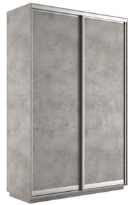 Шкаф двухдверный Экспресс (ДСП) 1400х450х2200, бетон в Кемерово