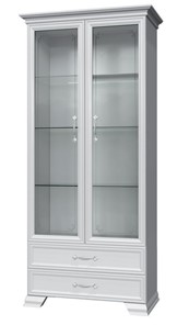 Шкаф-витрина Грация ШР-2, белый, 2 стекла в Кемерово