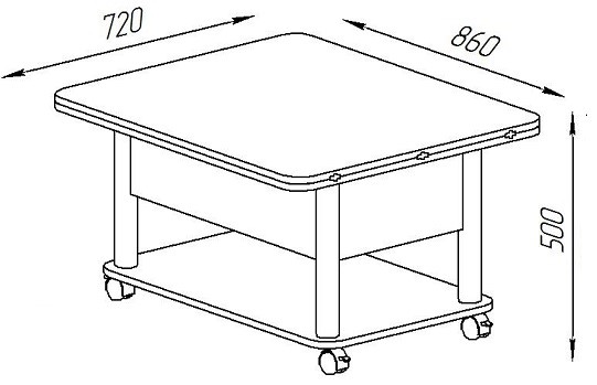 Складной стол-трансформер Дебют-3, серый/белый в Кемерово - изображение 3