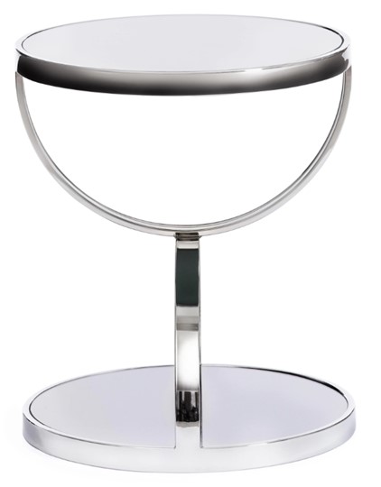 Столик GROTTO (mod. 9157) металл/дымчатое стекло, 42х42х50, хром в Кемерово - изображение 1