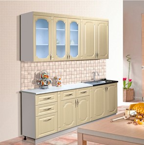 Модульный кухонный гарнитур Классика 2000, цвет Дуб беленый в Кемерово - предосмотр