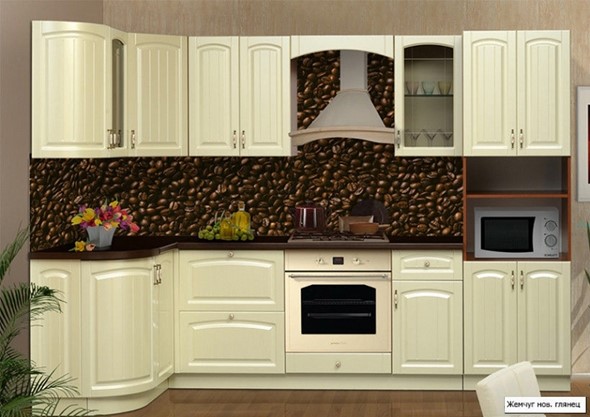 Кухонный угловой гарнитур Кантри 1330х2800 в Кемерово - изображение