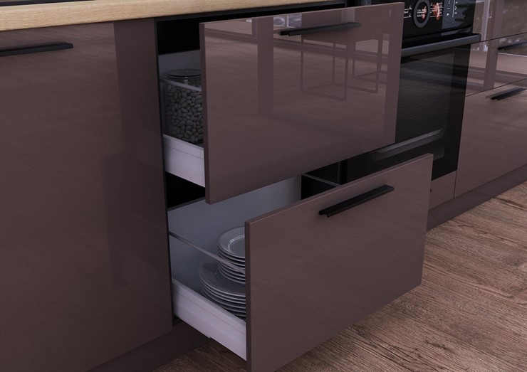 Модульный кухонный гарнитур Герда Антрацит, набор 1 в Кемерово - изображение 6