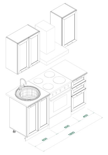 Кухонный гарнитур МК РИВЬЕРА Комплект №1 1,0м ПВХ Белый в Кемерово - изображение 5