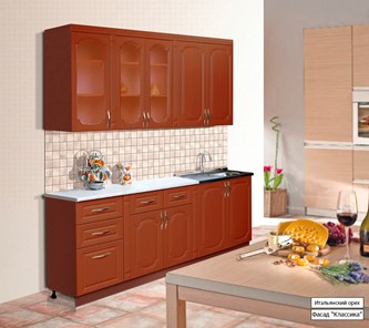 Кухонный гарнитур Классика 2000, цвет Итальянский орех в Кемерово - предосмотр