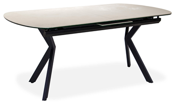 Кухонный раскладной стол Шамони 2CX 160х90 (Oxide Avorio/Графит) в Кемерово - предосмотр