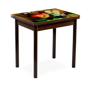Кухонный пристенный стол СПА-02 СТФ, венге/фотопечать дерево/опоры коричневый в Кемерово - предосмотр