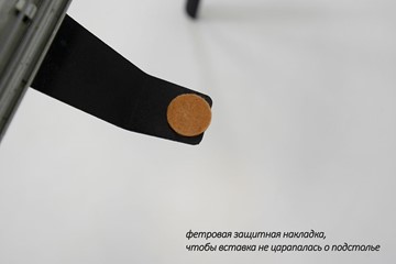 Стол раздвижной Дали-1L(ноги черные, дуб табако) в Кемерово - предосмотр 6
