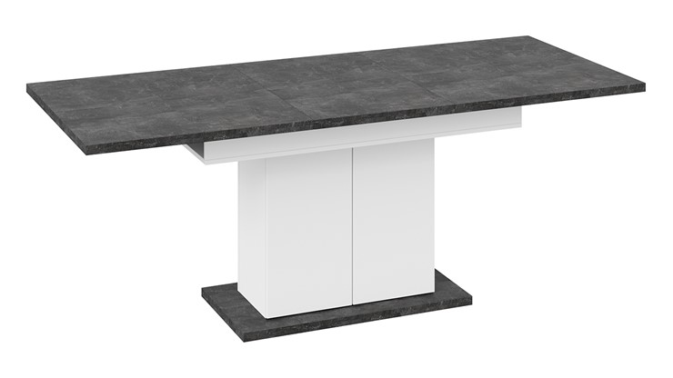 Обеденный раздвижной стол Детройт тип 1 (Белый/Ателье темный) в Кемерово - изображение 4