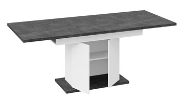 Обеденный раздвижной стол Детройт тип 1 (Белый/Ателье темный) в Кемерово - предосмотр 5