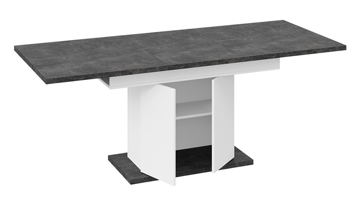 Обеденный раздвижной стол Детройт тип 1 (Белый/Ателье темный) в Кемерово - изображение 5
