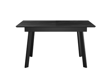 Раздвижной стол DikLine SKH125 Керамика Черный мрамор/подстолье черное/опоры черные (2 уп.) в Кемерово