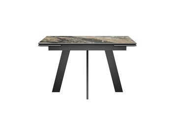 Кухонный раскладной стол DikLine SKM120 Керамика Amadeus/подстолье черное/опоры черные в Кемерово - предосмотр 7