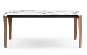 Кухонный стол раскладной DT8843CW (180) белый мрамор  керамика в Кемерово - предосмотр