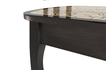 Кухонный стол раскладной Экстра 2 цвет венге-арабика (1000х600х745) в Кемерово - предосмотр 1