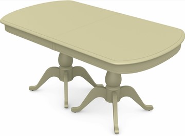 Обеденный раздвижной стол Фабрицио-2 исп. Мыло большой 2 вставки, Тон 10 Покраска + патина (в местах фрезеровки) в Кемерово