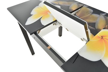 Кухонный раскладной стол Гамбург исп.2 ноги метал. крашеные №23, Фотопечать (Текстура №51) в Кемерово - предосмотр 5