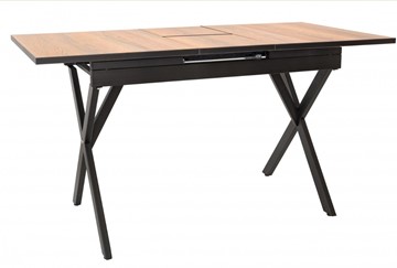 Кухонный раскладной стол Стайл № 11 (1100/1500*700 мм.) столешница пластик, форма Флан, с механизмом бабочка в Кемерово