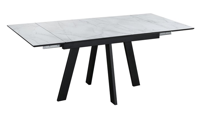 Кухонный стол раскладной Wings, Жемчужный Перито/Черный в Кемерово - изображение 2