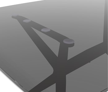 Обеденный стол SHT-ТT26 90 стекло/SHT-TU30 дымчатый/серый в Кемерово - предосмотр 4