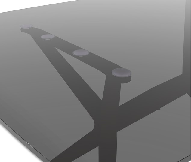 Обеденный стол SHT-ТT26 90 стекло/SHT-TU30 дымчатый/серый в Кемерово - изображение 4