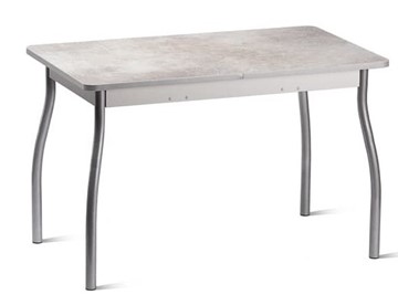 Раздвижной стол Орион.4 1200, Пластик Белый шунгит/Металлик в Кемерово