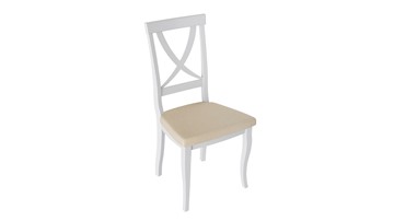 Обеденный стул Лион 2 (Белый матовый/тк № 108) в Кемерово