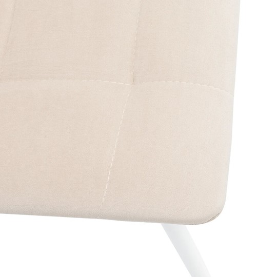 Обеденный стул Leset Скай (Металл белый/велюр песок) в Кемерово - изображение 4