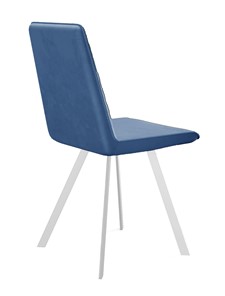 Обеденный стул 202, микровелюр B8 blue, ножки белые в Кемерово - предосмотр 2
