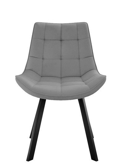 Мягкий стул 263 Поворотный, Микровелюр B22 Grey / опоры черные в Новокузнецке - изображение 1