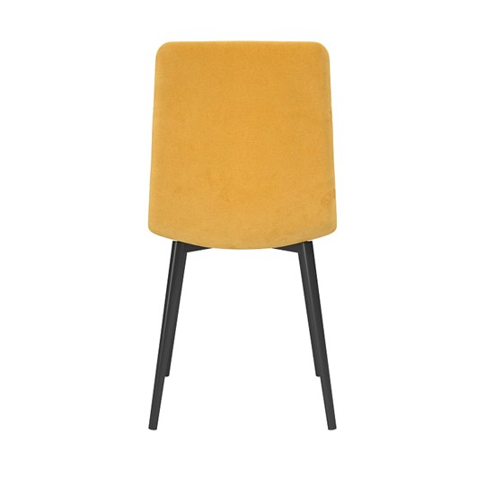 Обеденный стул Белла, велюр тенерифе куркума/Цвет металл черный в Кемерово - изображение 3