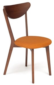 Обеденный стул MAXI (Макси), бук/ткань 86x48,5x54,5 Оранжевый/коричневый (2 шт) арт.10467 в Кемерово