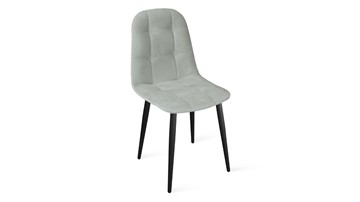 Обеденный стул Райс К1С (Черный муар/Велюр Confetti Silver) в Кемерово - предосмотр