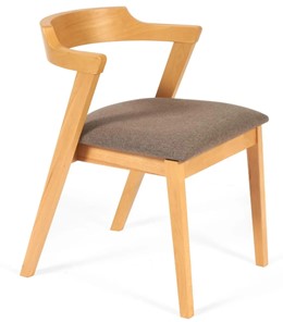 Обеденный стул VERSA (Верса) бук/ткань 54,5x56x74 Натуральный (2 шт) арт.13989 в Кемерово