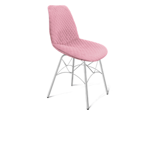 Обеденный стул SHT-ST29-С22 / SHT-S107 (розовый зефир/хром лак) в Кемерово