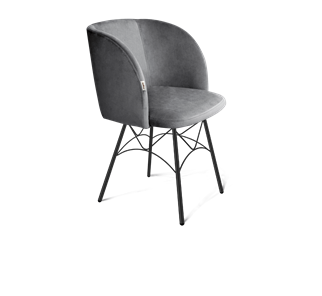 Обеденный стул SHT-ST33 / SHT-S107 (угольно-серый/черный муар) в Кемерово