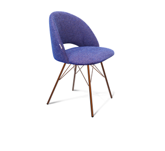 Обеденный стул SHT-ST34 / SHT-S37 (синий мираж/медный металлик) в Кемерово