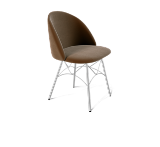 Обеденный стул SHT-ST35 / SHT-S107 (кофейный ликер/хром лак) в Кемерово
