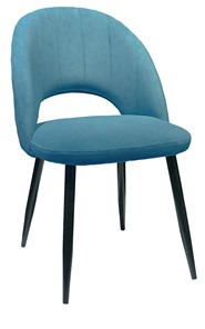 Обеденный стул 217 V16 голубой/черный в Кемерово