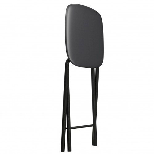 Табурет кухонный Складной СРП-013КВ (квадратное сиденье) Эмаль, черный в Кемерово - изображение 1