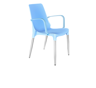 Обеденный стул SHT-ST76/S424-С (голубой/хром лак) в Кемерово - предосмотр